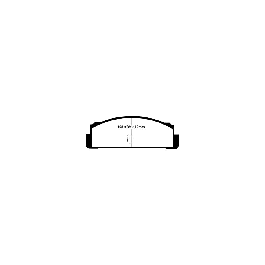 EBC DP2130 Fiat Lancia Seat Zastava Greenstuff Rear Brake Pads - Bendix Caliper 2 | ML Performance UK Car Parts