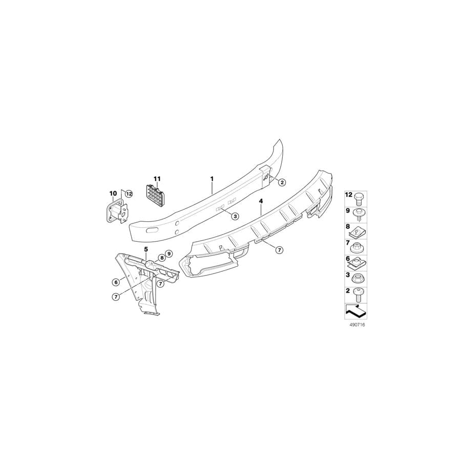 Genuine BMW 07147145082 E63 E64 Hex Bolt (Inc. M6)