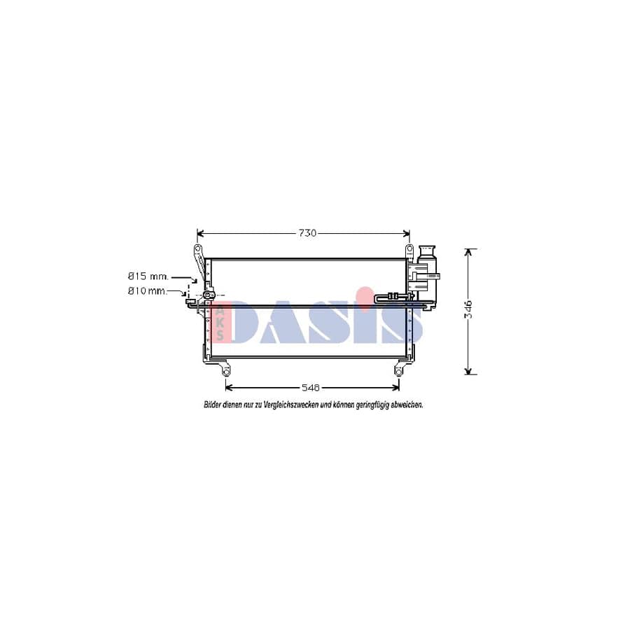 AKS Dasis 302170N Air Conditioning Condenser for Lancia Y