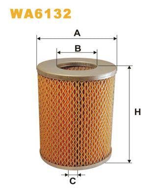 WIX Filters WA6132 Air Filter For Toyota Hiace