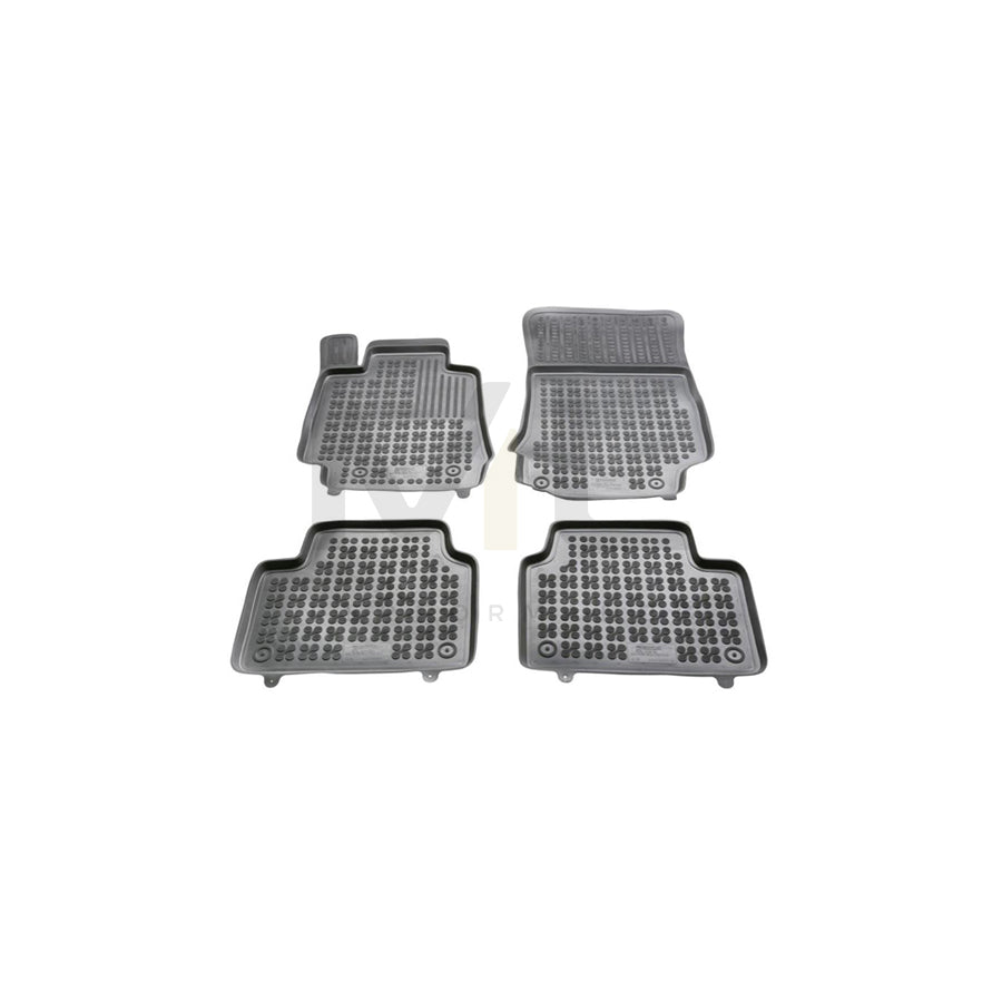 REZAW PLAST 202503 Floor mat set for ALFA ROMEO Giulia Saloon (952) Elastomer, Front and Rear, Black