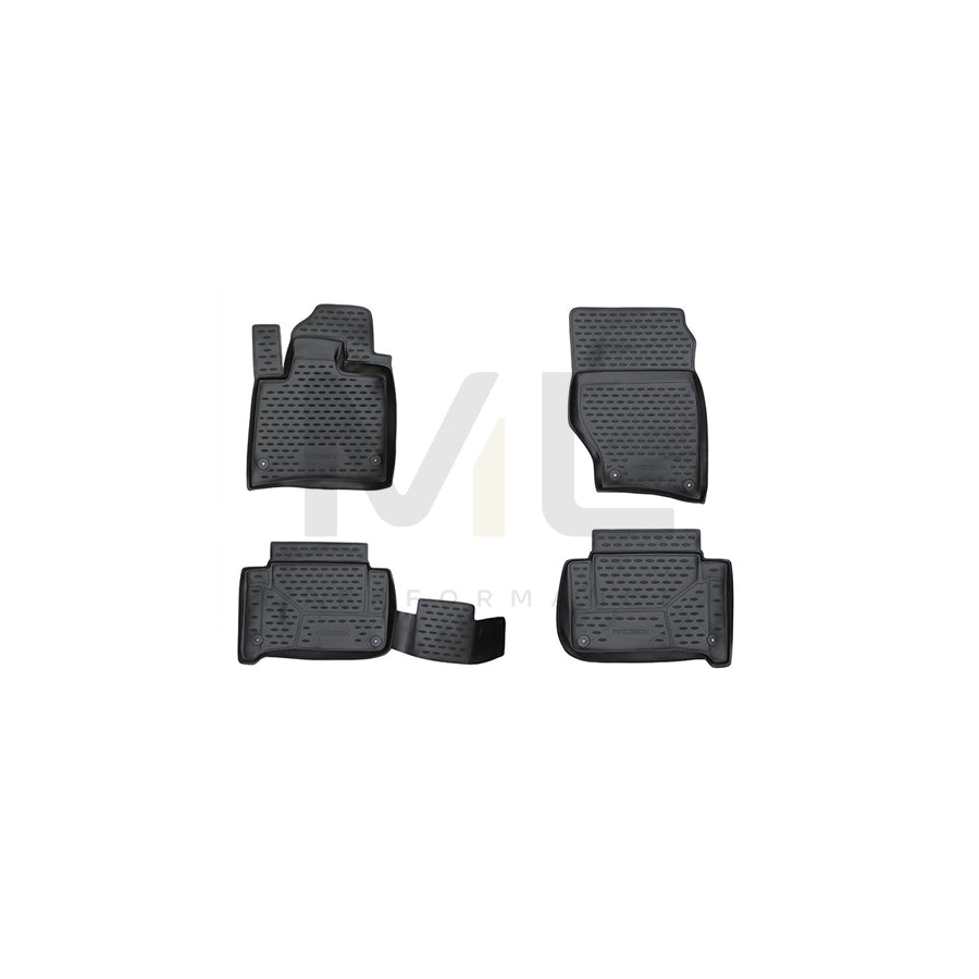 RIDEX Tailored 215A0803 Floor mat set for AUDI Q7 (4LB) Elastomer, Front and Rear, Quantity: 4, Black