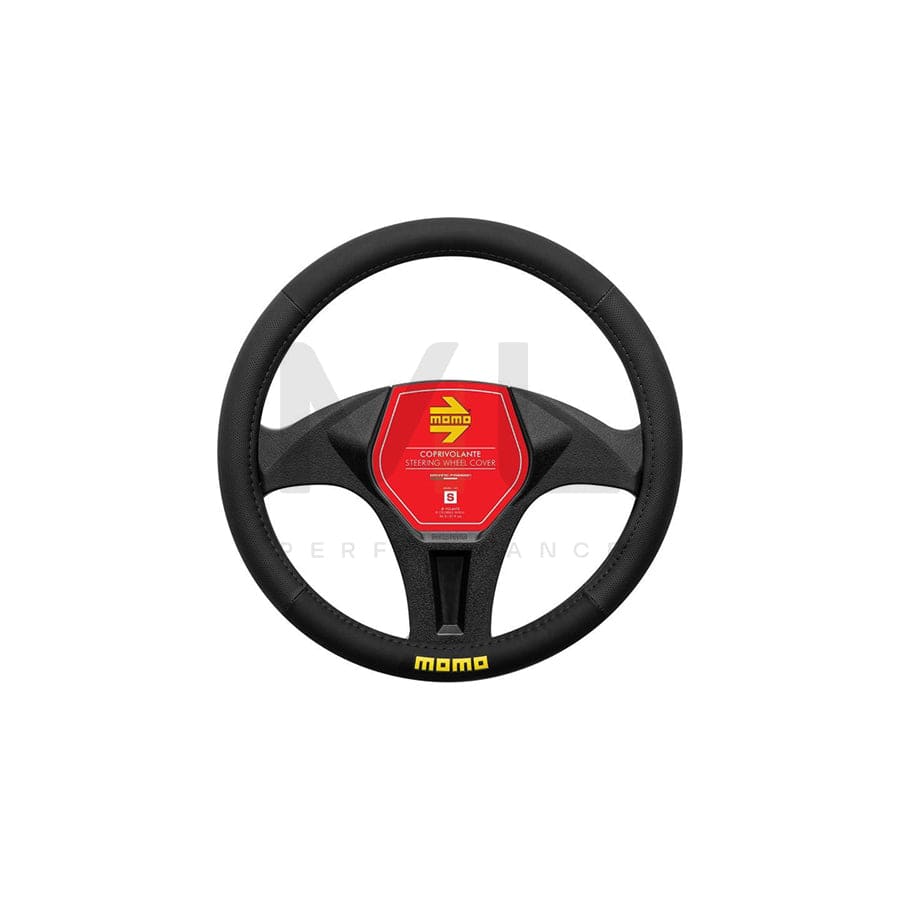 Momo EASY SWC0EASBK Steering wheel cover Black, Ø: 36.5-37.9cm, PVC