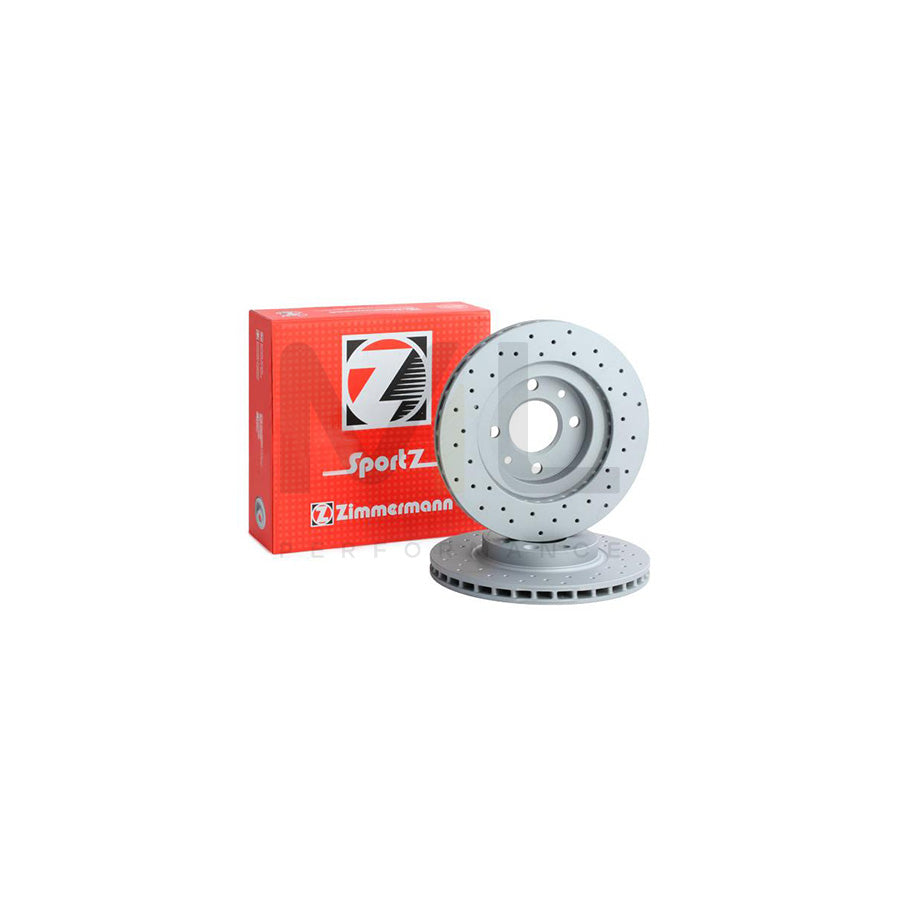 ZIMMERMANN SPORT COAT Z 470.5403.52 Brake Disc Internally Vented, Perforated, Coated  - 1 piece