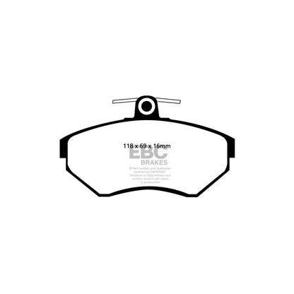 EBC PD11KF148 VW Polo Greenstuff Front Brake Pad & GD Disc Kit - Girling/TRW Caliper 2 | ML Performance UK Car Parts