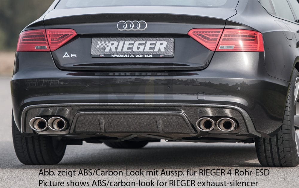 Rieger 00055478 Audi B8 B81 S5 Rear Diffuser 1 | ML Performance UK Car Parts