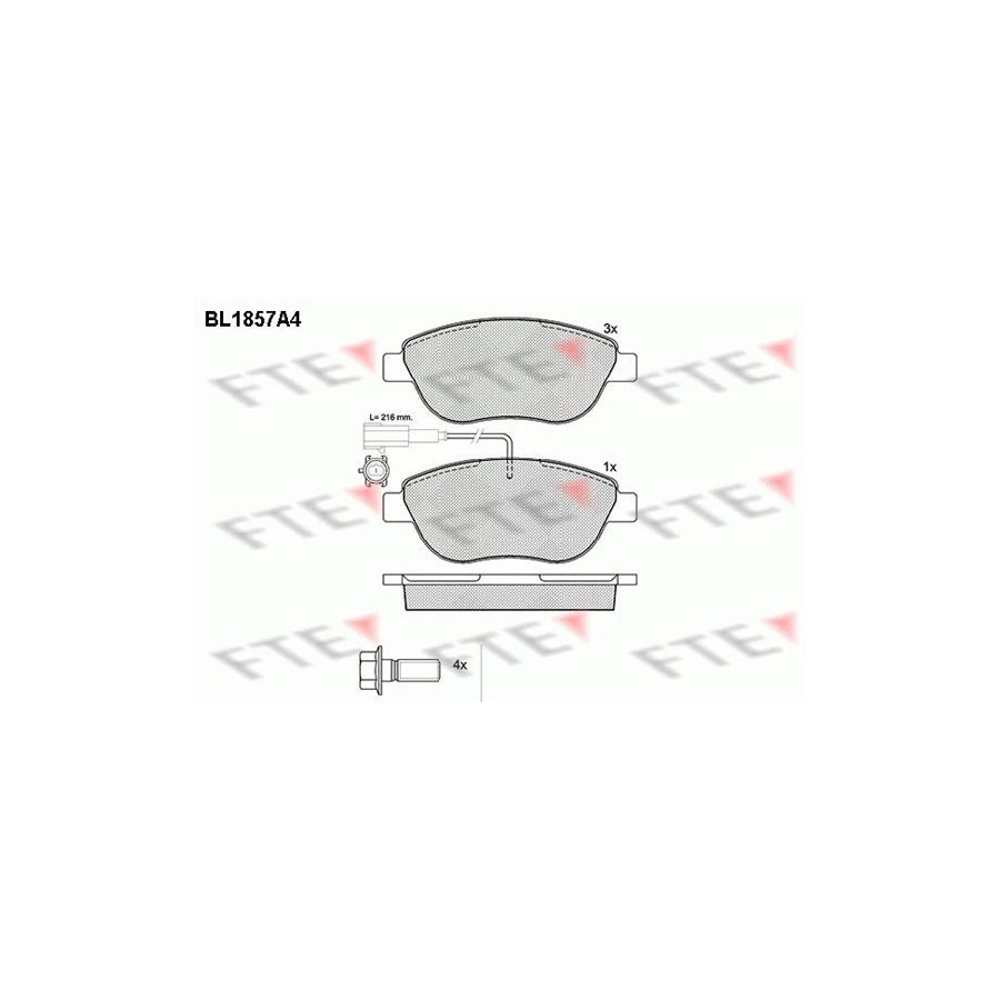 FTE 9010431 Brake Pad Set