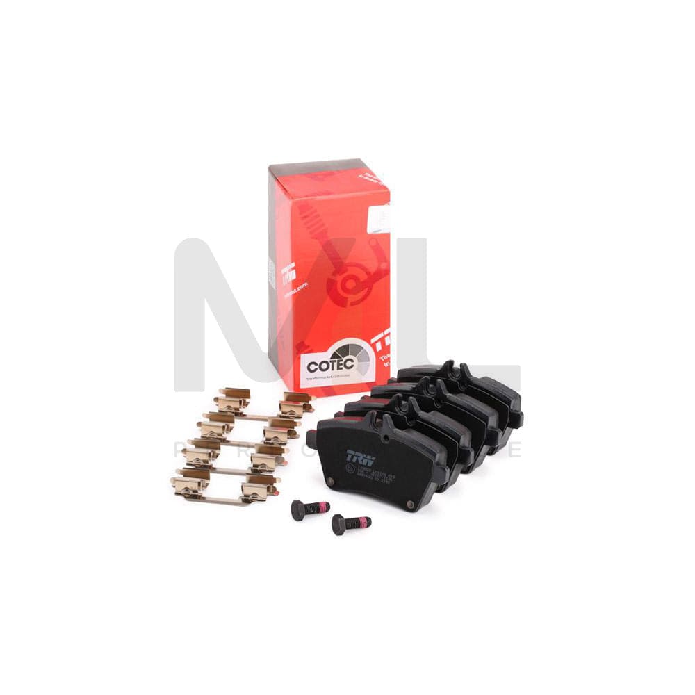 TRW Cotec Gdb1630 Brake Pad Set Prepared For Wear Indicator, With Brake Caliper Screws, With Accessories