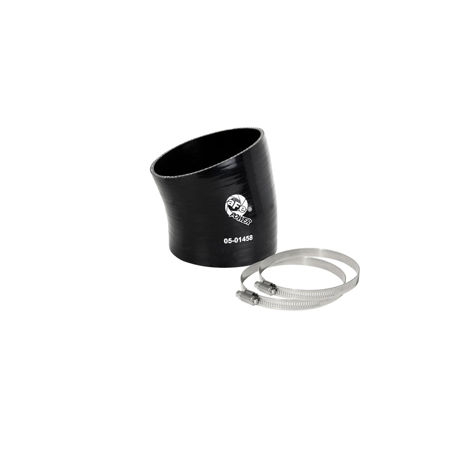 aFe 59-00090 (3-1/2IN ID to 3-1/4 IN ID x 15 Deg.) Elbow Reducing Coupler - Black Replacement Coupling Kit