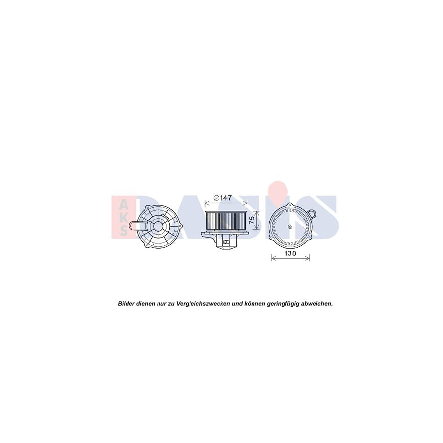 AKS Dasis 518108N Heater Blower Motor