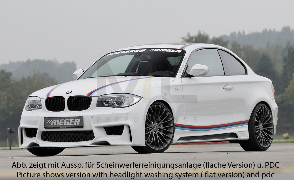 Rieger 00035032 BMW 1 Series E81 E82 E87 E88 Front Bumper 2 | ML Performance UK Car Parts