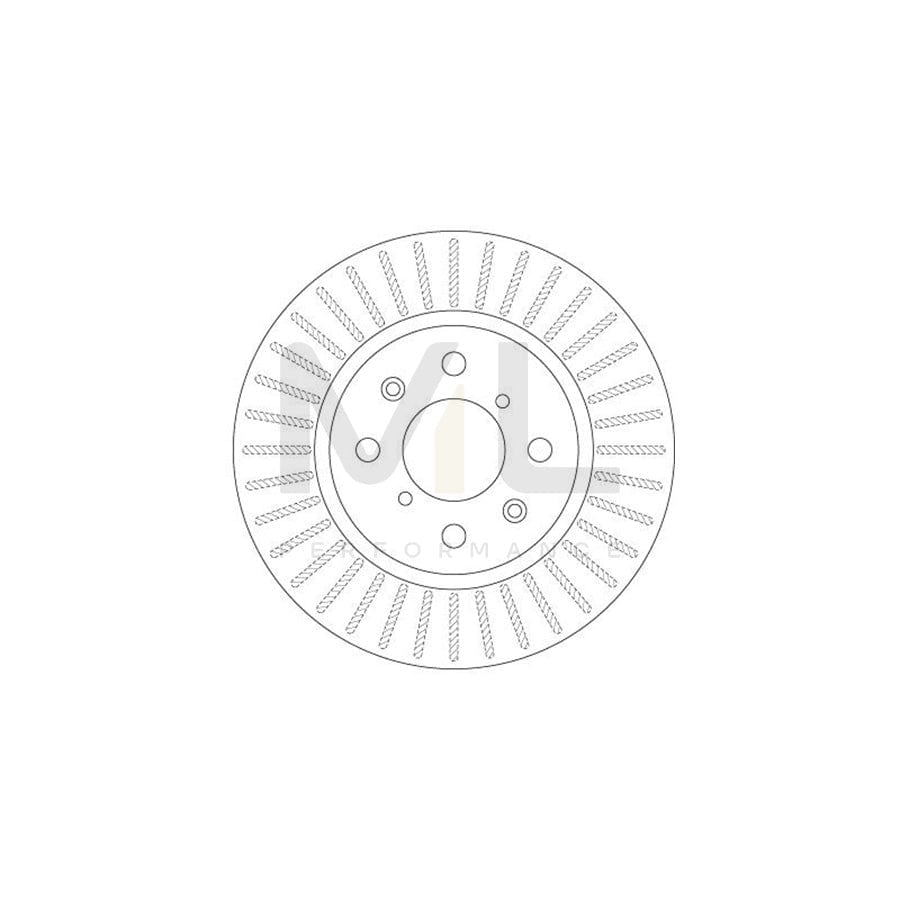TRW DF6232 Brake Disc for SUZUKI SWIFT Vented, Painted  - 1 piece