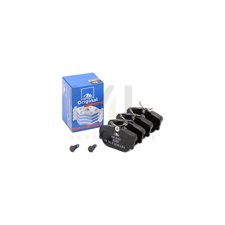 ATE 13.0460-2923.2 Brake pad set suitable for MERCEDES-BENZ 190 (W201) excl. wear warning contact, prepared for wear indicator, with brake caliper screws