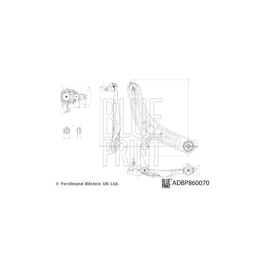 Blue Print Adbp860070 Suspension Arm