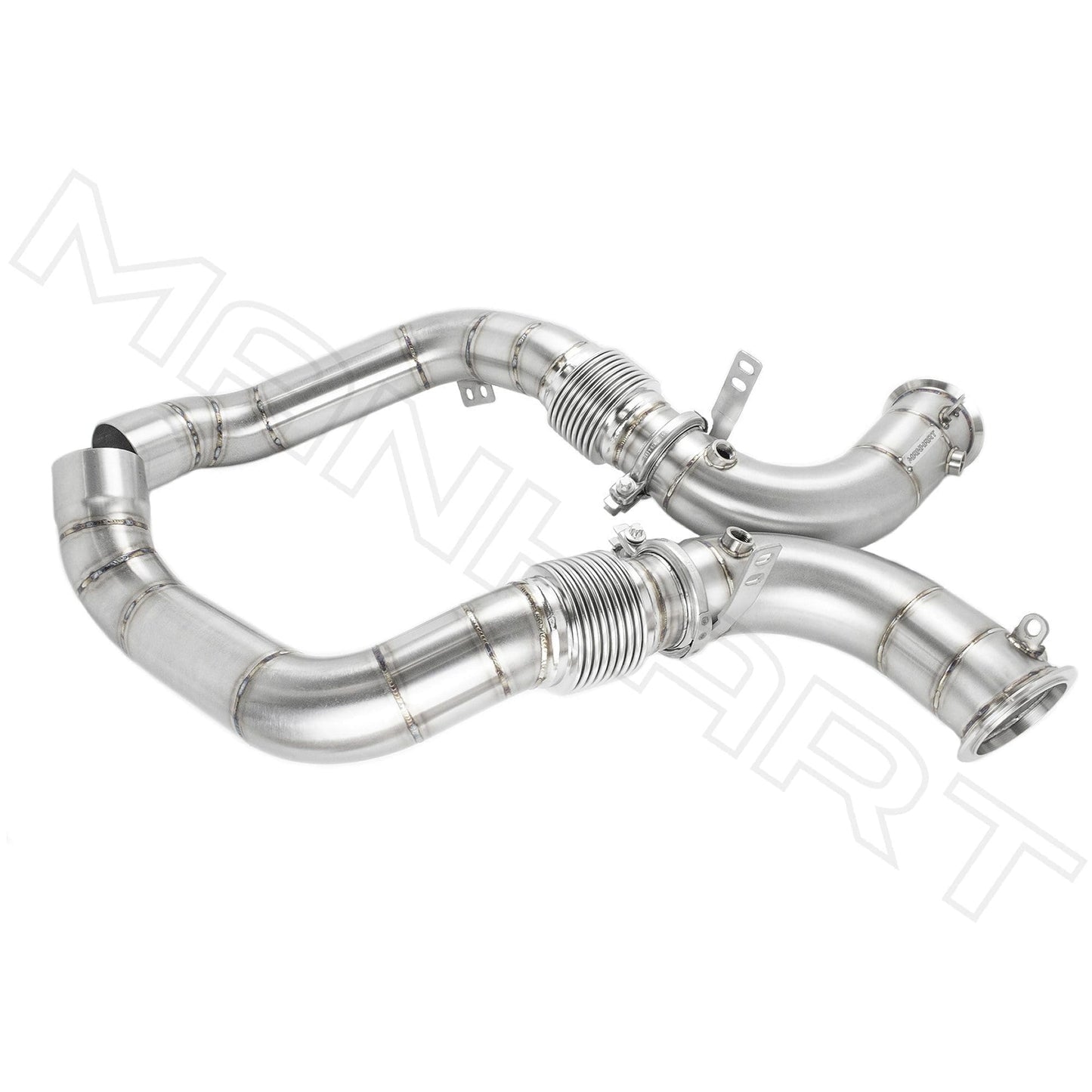 MANHART MH5F9011100_M8 DOWNPIPES RACE FOR BMW F9X M8 (COMPETITION) CAT-REPLACEMENT (PART 1 OF 2)