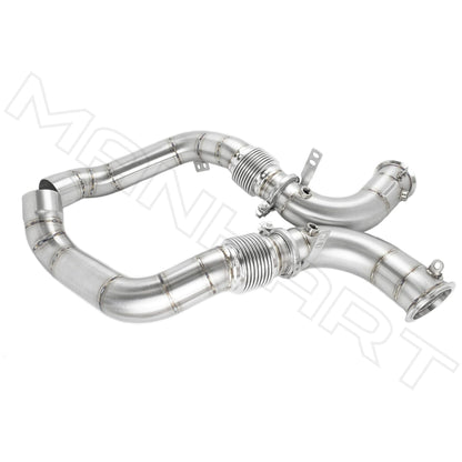 MANHART MH5F9011100_M8 DOWNPIPES RACE FOR BMW F9X M8 (COMPETITION) CAT-REPLACEMENT (PART 1 OF 2)