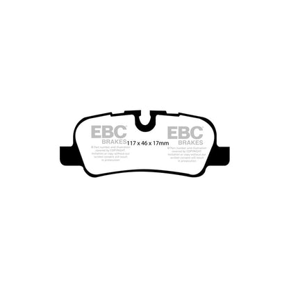 EBC PD06KR236 Land Rover Range Rover Greenstuff Rear Brake Pad & USR Disc Kit - TRW Caliper 2 | ML Performance UK Car Parts