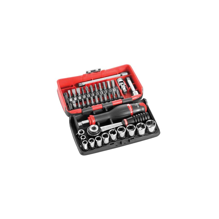 Facom FCMR2NANO 1/4in Drive R2NANO Socket Set, 38 Piece