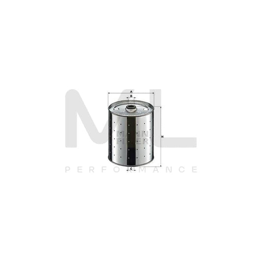 MANN-FILTER PF 1155 k Oil Filter with seal, Filter Insert