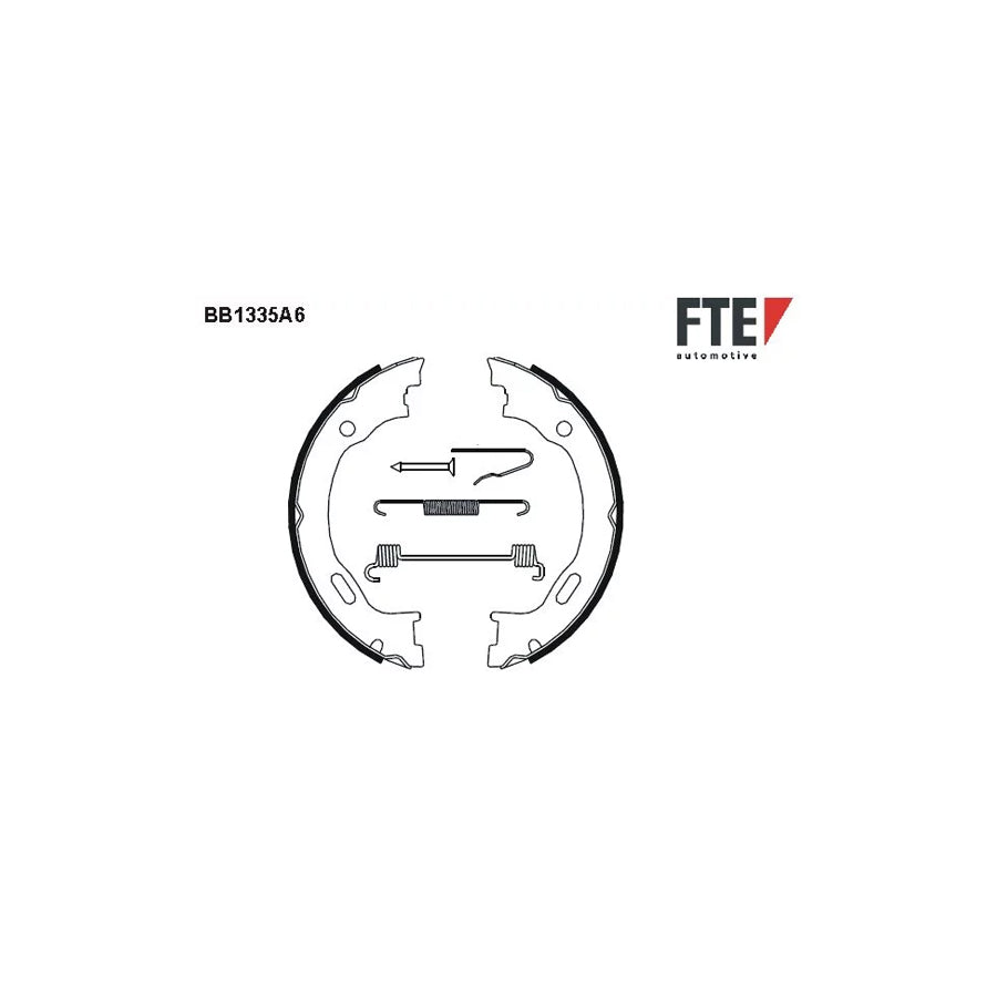 FTE Bb1335A6 Handbrake Shoes Suitable for Mercedes-Benz ML-Class (W163)