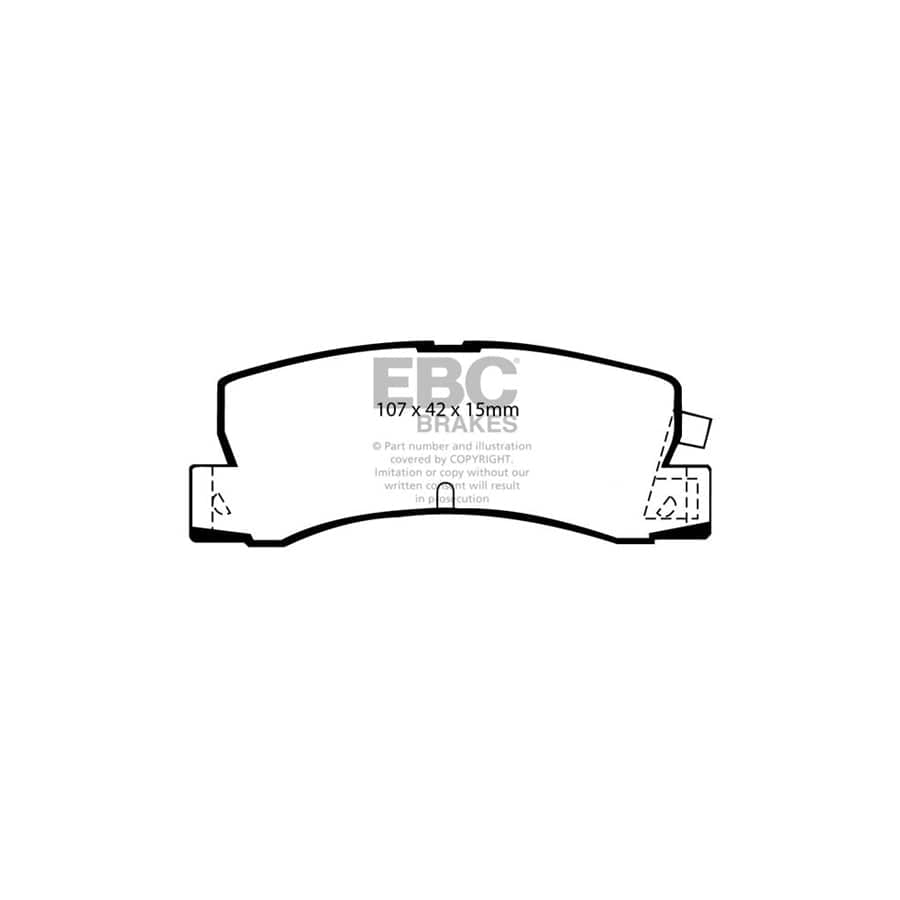 EBC PD11KR468 Toyota Greenstuff Rear Brake Pad & GD Disc Kit - Akebono Caliper (Inc. Corolla & Levin) 2 | ML Performance UK Car Parts