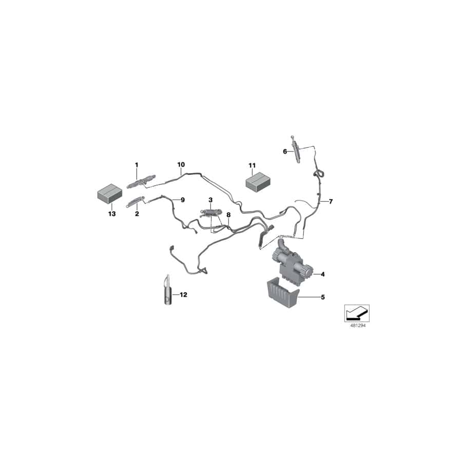 Genuine BMW 54377183352 E93 Hydraulic Hose Right (Inc. 328i, M3 & 320i)
