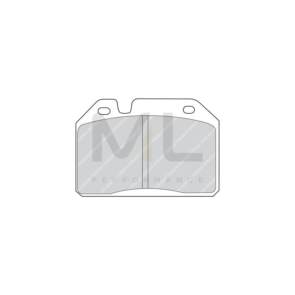 Ferodo Premier FDB46 Brake Pad Set Not Prepared for Wear Indicator