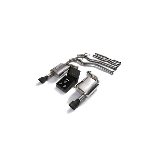 Armytrix FDM65-DS33M Valvetronic Exhaust System Ford Mustang GT Coyote 5.0L V8 2015-2022 with Dual Matte Black 4.5"