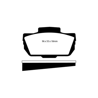 EBC DP2149 Honda Saab Greenstuff Front Brake Pads 2 | ML Performance UK Car Parts