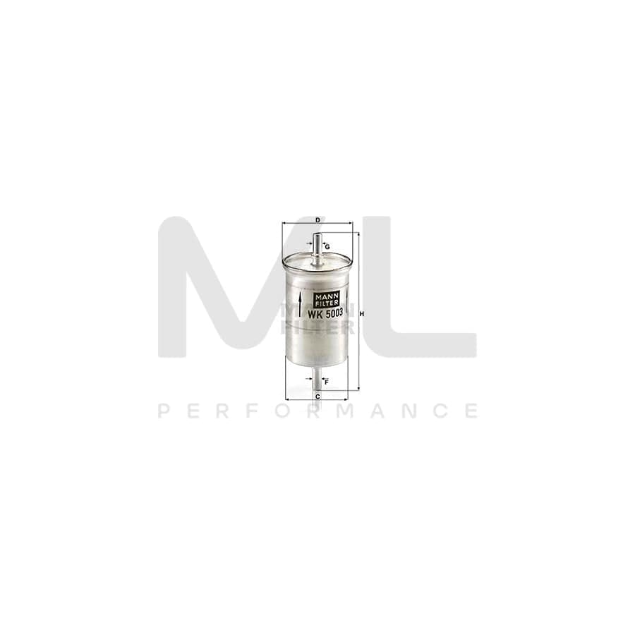 MANN-FILTER WK 5003 Fuel filter for SMART FORTWO In-Line Filter