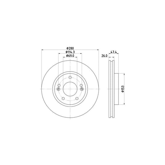 Hella 8AH 355 464-241 Brake Hose