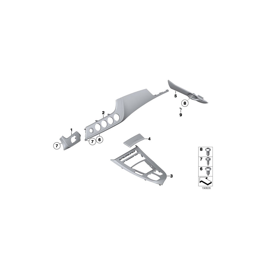 Genuine BMW 51418049227 E89 Door Opener, Front Left ALU CARBON (Inc. Z4 23i, Z4 35is & Z4 35i)