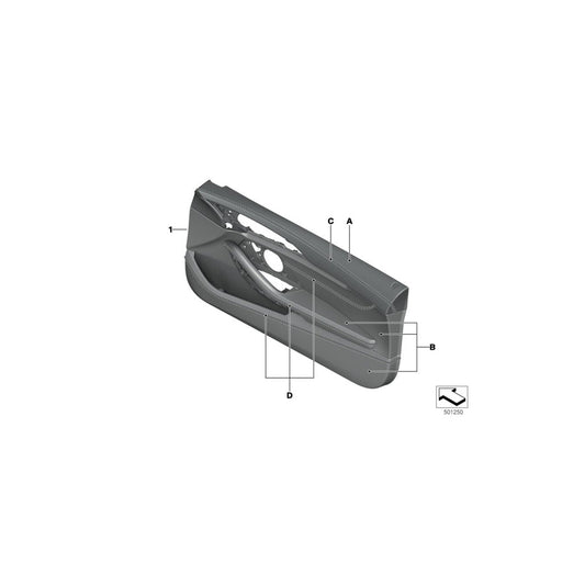 Genuine BMW 51417996771 G14 G15 Door Panel, Leather, Front Left INDIVIDUAL (Inc. 840dX, M850iX & 840iX)