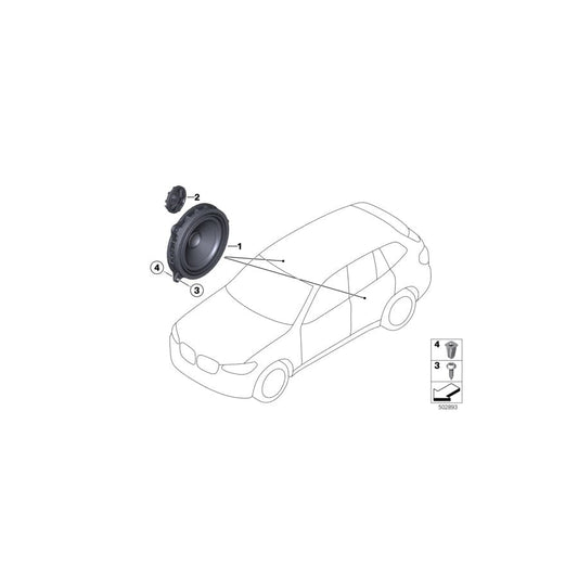 Genuine BMW 65136813597 G07 G01 Tweeter TOP-HIFI-SYSTE (Inc. X6 40iX, X7 50iX & X5 M50dX)