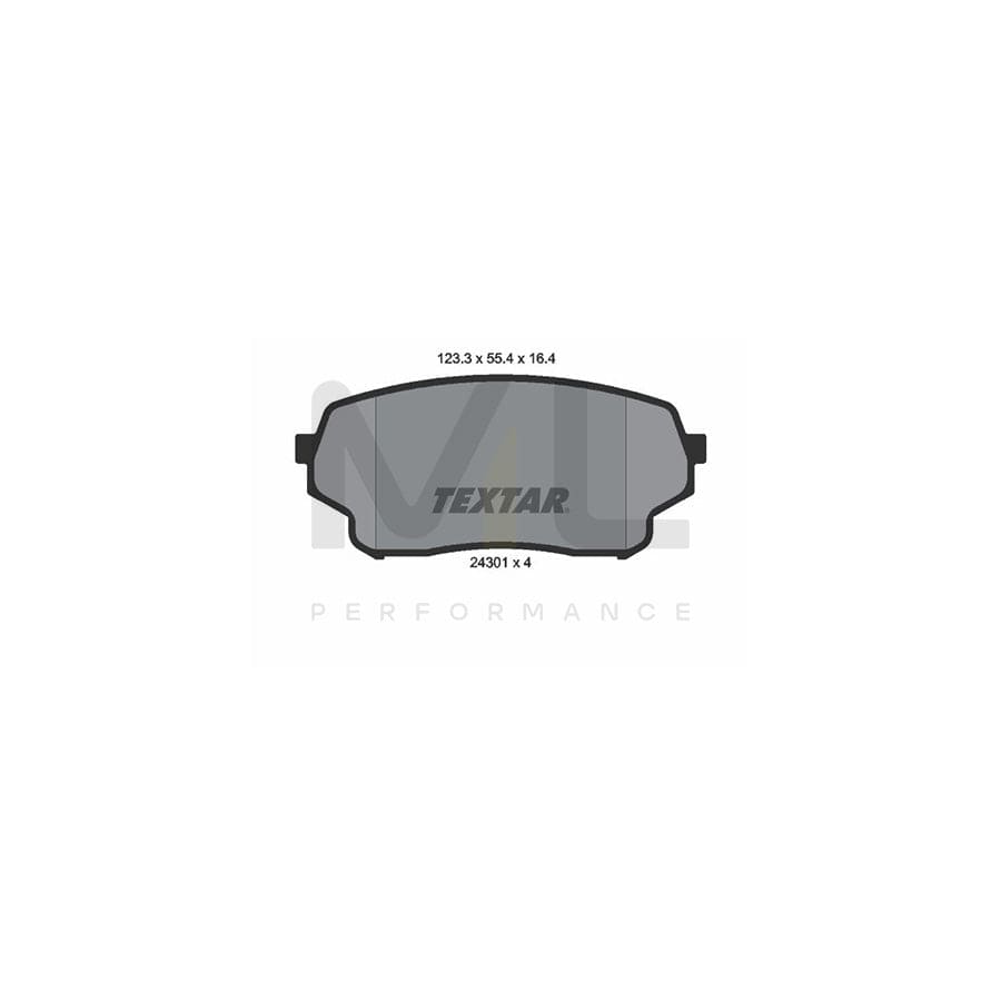 TEXTAR 2430101 Brake pad set for SUZUKI Grand Vitara I Off-Road (FT, HT) not prepared for wear indicator
