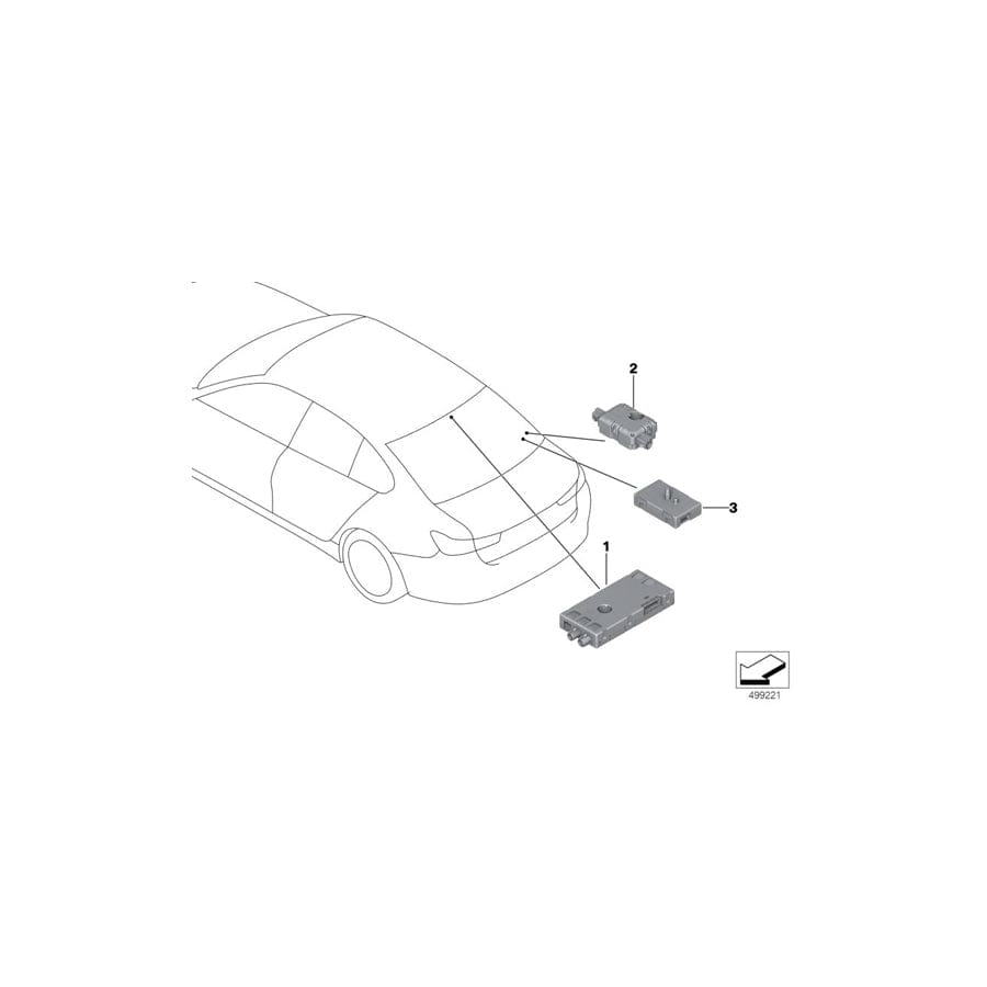 Genuine BMW 65206835147 G20 Antenna Amplifier FM/AM/JAPAN (Inc. 330dX, 320dX & 330iX)