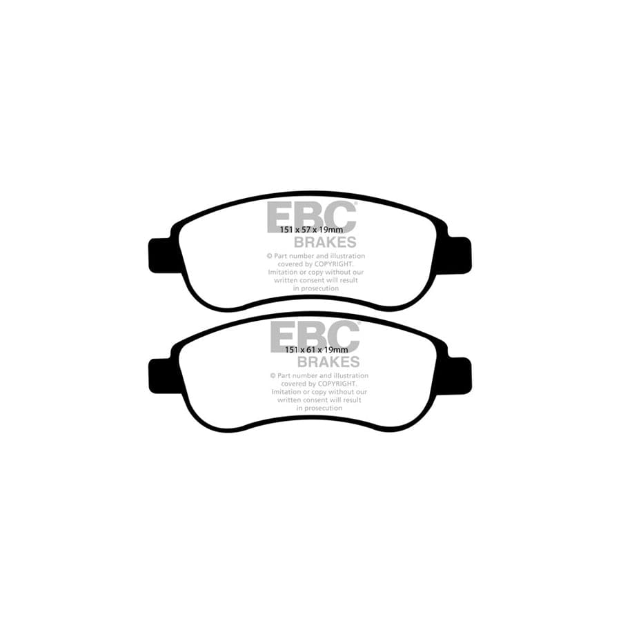 EBC PD11KF787 Honda CR-V Greenstuff Front Brake Pad & GD Disc Kit 2 | ML Performance UK Car Parts