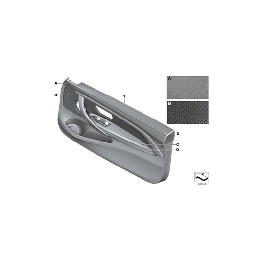 Genuine BMW 51417989829 F32 F33 Door Panel, Leather, Front Left INDIVIDUAL (Inc. 435iX, 428iX & 420iX)