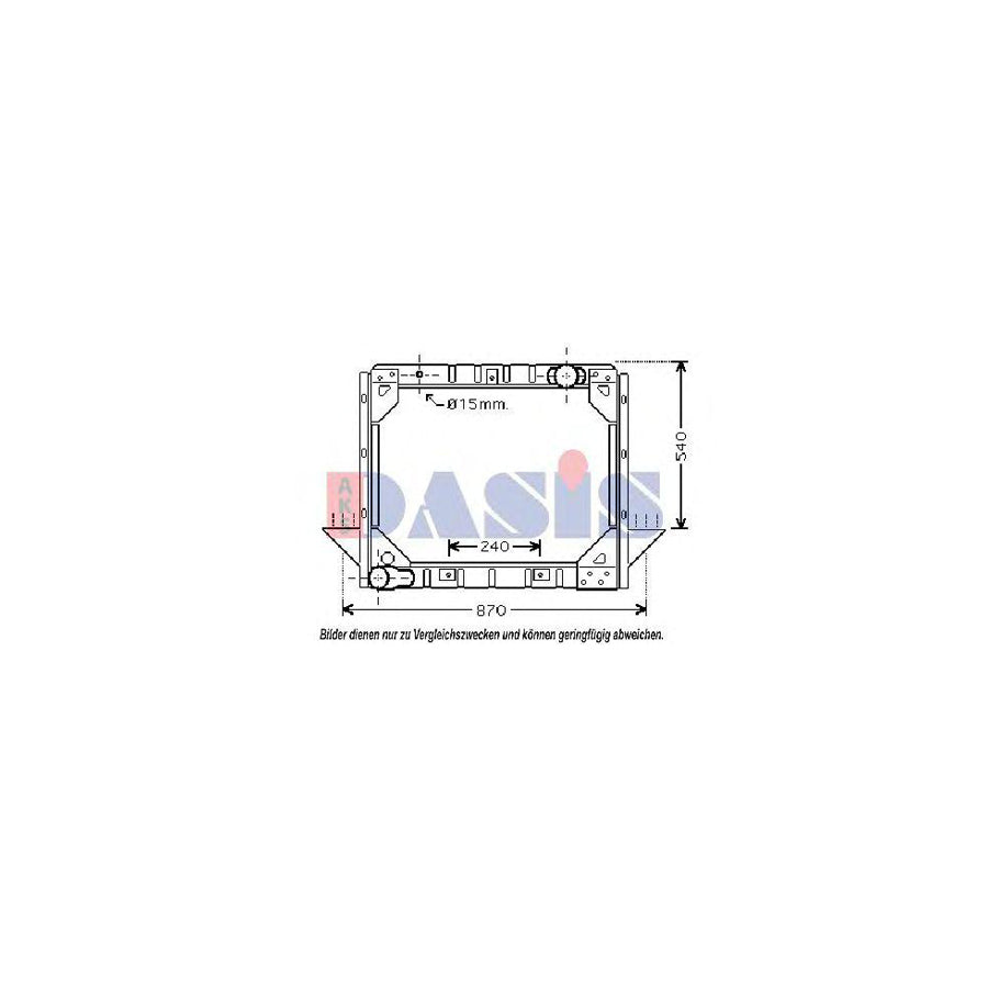 AKS Dasis 260840T Engine Radiator