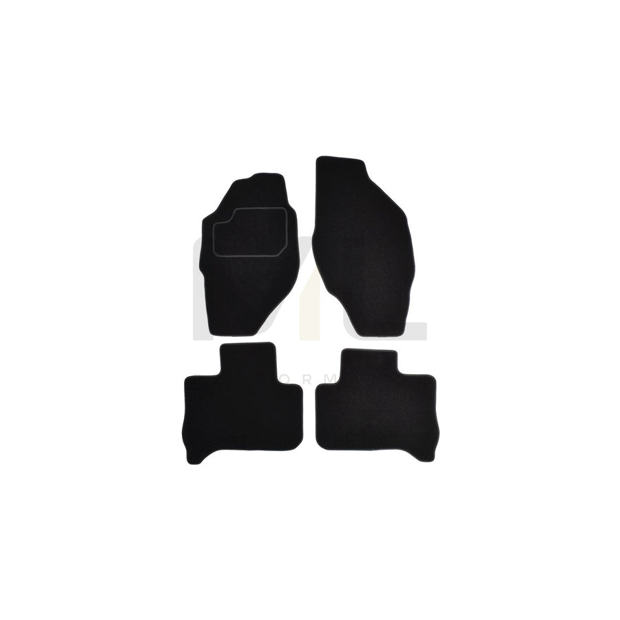 MAMMOOTH A041 ISU10 PRM 01 Floor mat set for ISUZU D-Max I Pickup (TFR, TFS) Textile, Front and Rear, Quantity: 4, Black