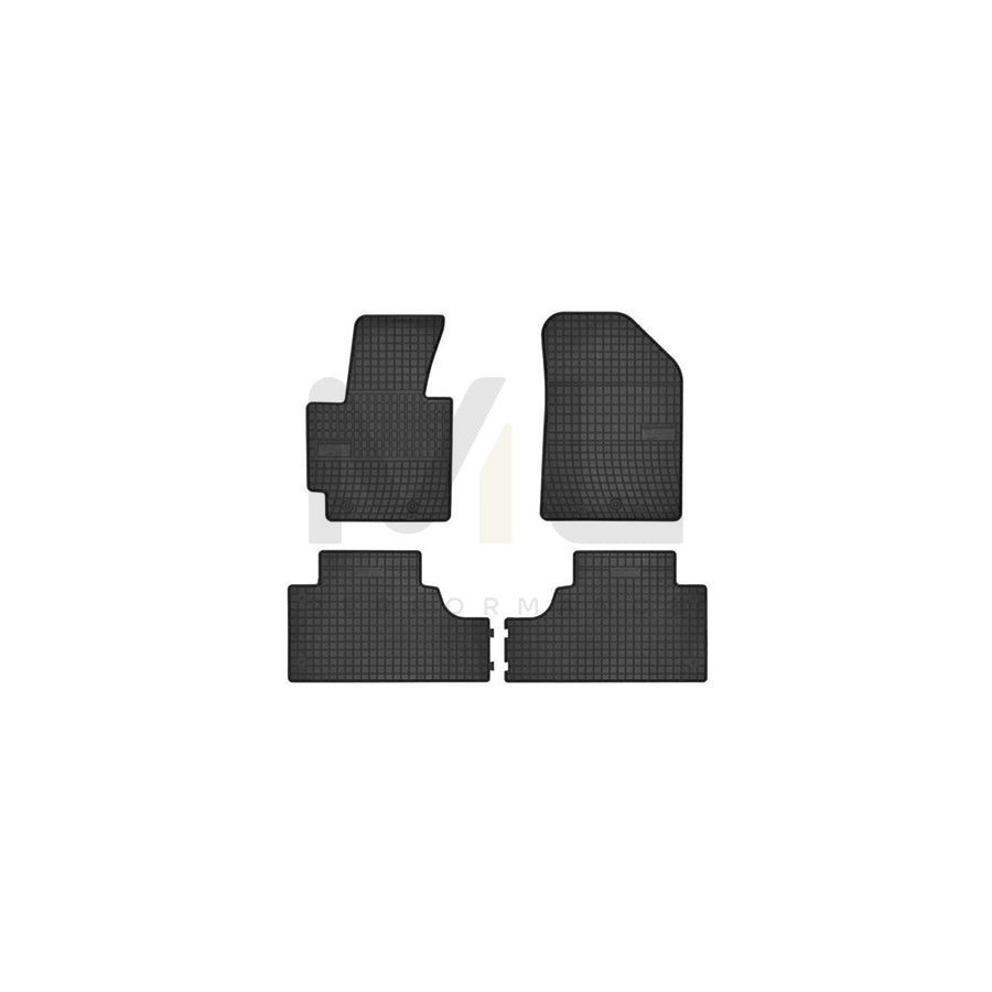 FROGUM Tailored 0439 Floor mat set for KIA Soul II (PS) Elastomer, Front and Rear, Quantity: 4, Black, (LHD)