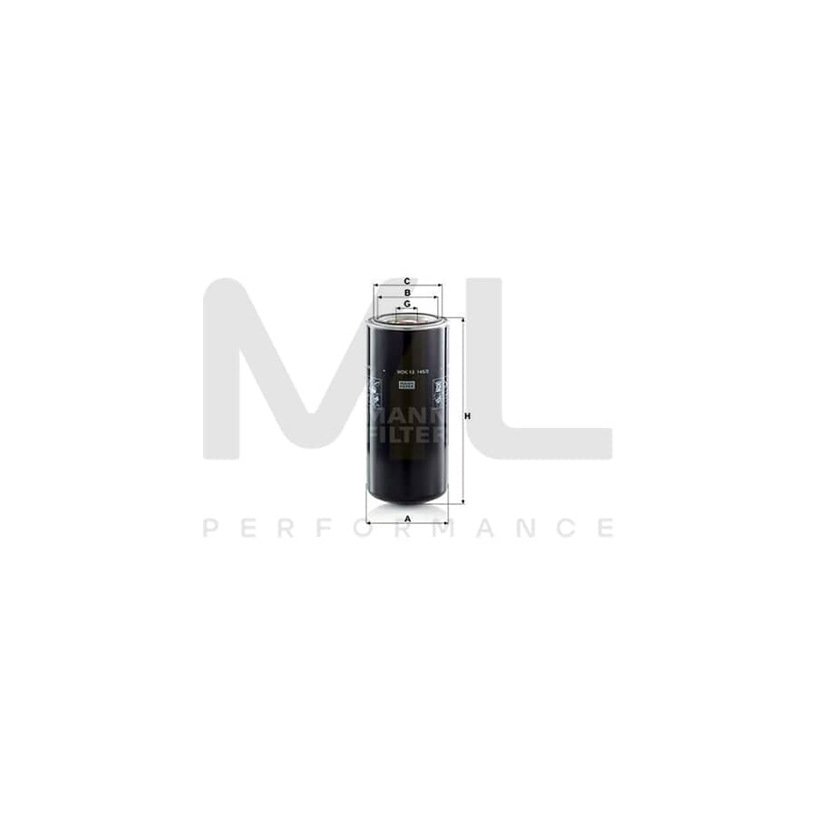 MANN-FILTER WDK 13 145/2 Fuel filter Spin-on Filter