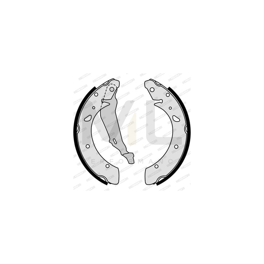 Ferodo FSB4196 Brake Shoe Set for Honda Accord With Handbrake Lever, Premier