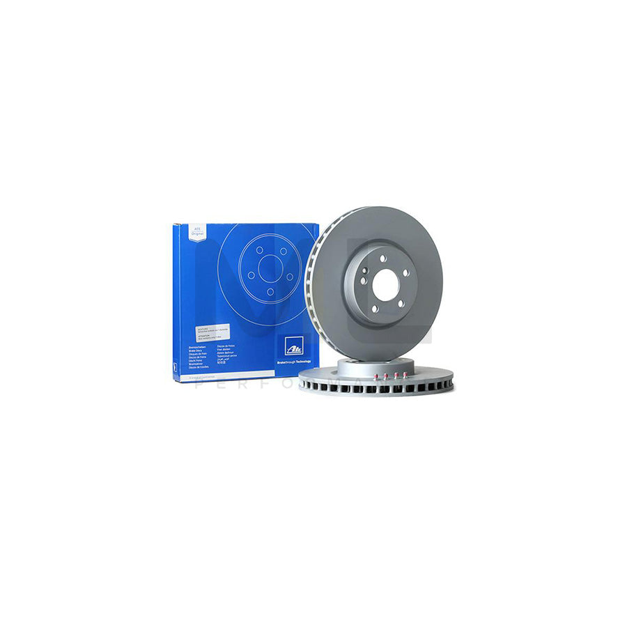 ATE 24.0132-0186.1 Brake Disc Vented, Coated, Alloyed / High-carbon, with bolts/screws  - 1 piece