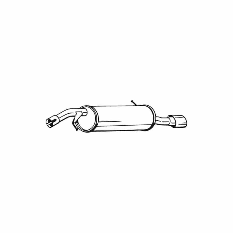 Bosal 190-087 Rear Silencer for Peugeot 207