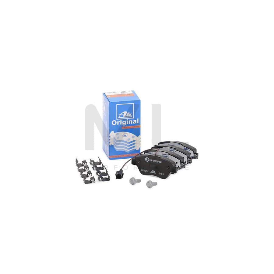 ATE 13.0460-3826.2 Brake pad set incl. wear warning contact, with brake caliper screws, with accessories