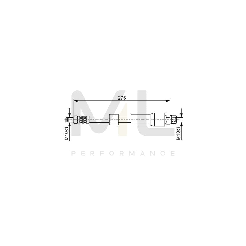 BOSCH 1 987 476 174 Brake Hose for BMW 5 Touring (E39) 275mm | ML Performance Car Parts