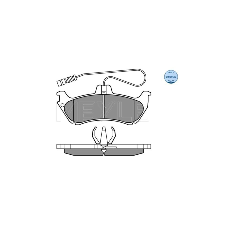 Meyle 025 231 9017/W Brake Pad Set Suitable For Mercedes-Benz Ml-Class (W163)