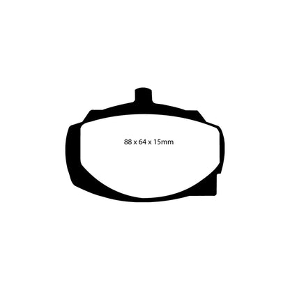 EBC DP2161 Chrysler Hillman Humber Triumph Greenstuff Front Brake Pads 2 | ML Performance UK Car Parts