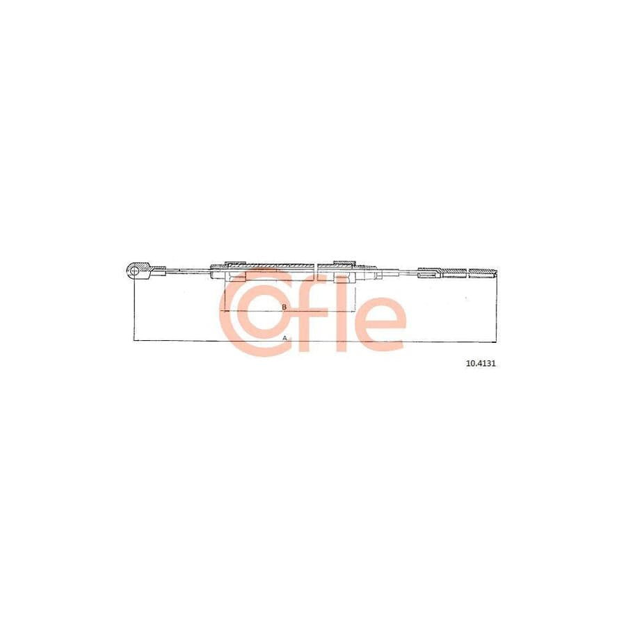 Cofle 92.10.4131 Hand Brake Cable for BMW 3 Series
